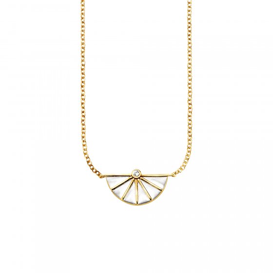 Collier 925/- Sterling Silber Zirkonia 42cm 