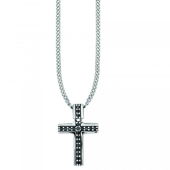 Anhänger mit Kette 925/- Sterling Silber rhodiniert Spinell 