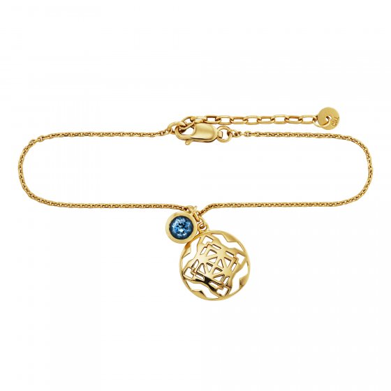 Armband 925/- Sterling Silber vergoldet Topas 