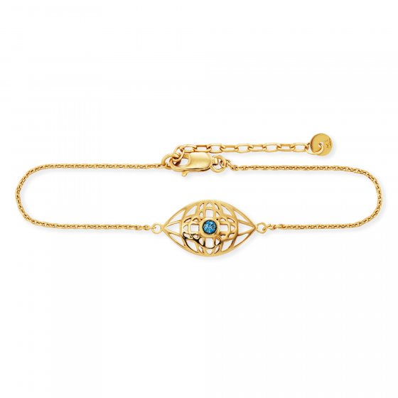 Armband 925/- Sterling Silber vergoldet Topas 