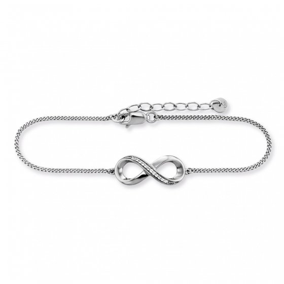 Armband 925/- Sterling Silber Topas Infinity 