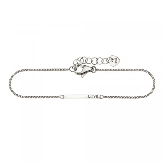 Armband 925/- Sterling Silber rhodiniert Zirkonia 15+3cm 