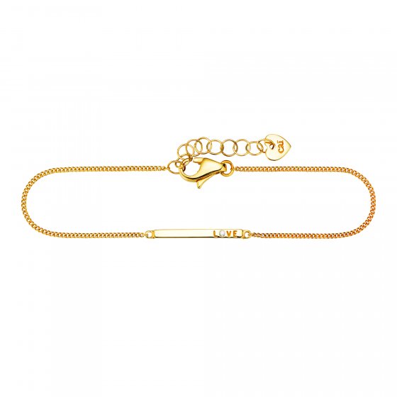 Armband 925/- Sterling Silber vergoldet Zirkonia 