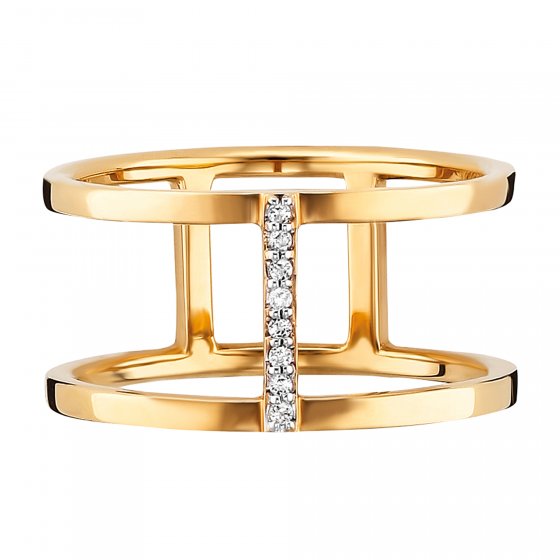 Ring 925/- Sterling Silber vergoldet Topas weiß 