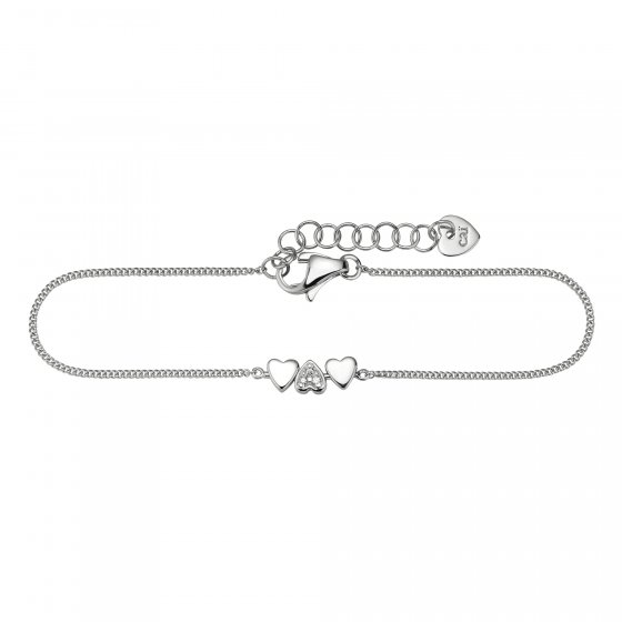 Armband 925/- Sterling Silber rhodiniert Zirkonia 