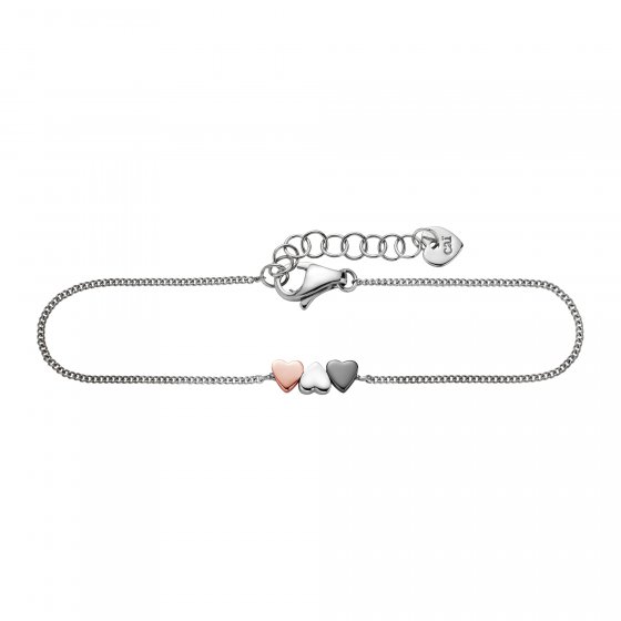 Armband 925/- Sterling Silber Herz 