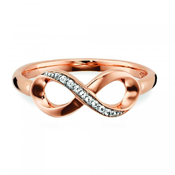 Ring 925/- Sterling Silber rotvergoldet Topas 