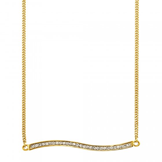 Collier 925/-Sterling Silber vergoldet Topas 