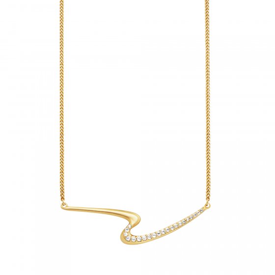 Collier 925/-Sterling Silber gelb vergoldet Topas 