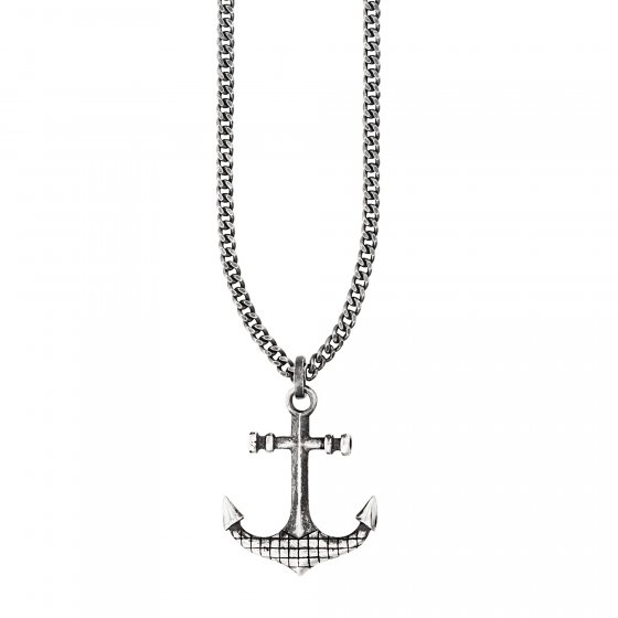 Anhänger mit Kette 925/- Sterling Silber rhodiniert Anker 