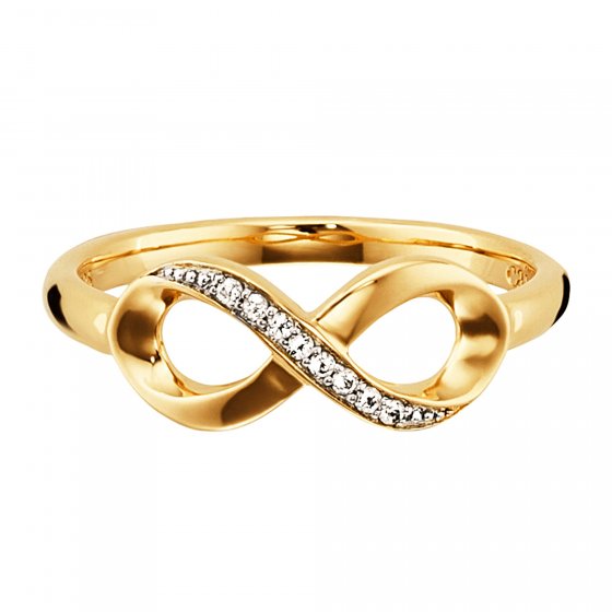 Ring 925/- Sterling Silber gelb vergoldet Topas 