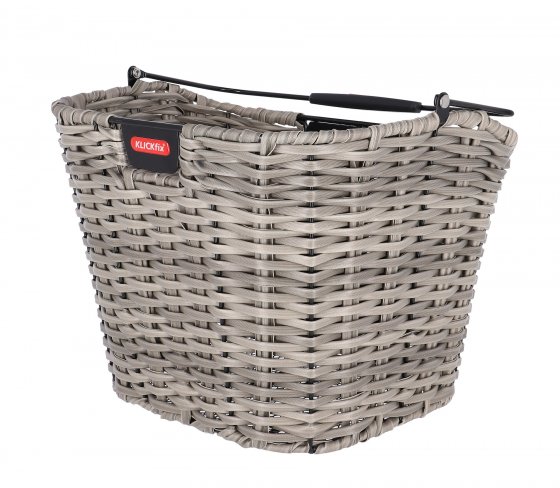 Vorderradkorb Structura, 34x25x27cm,schilf/grau 