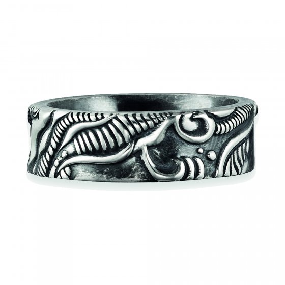 Ring 925/- Sterling Silber oxidiert Japan 