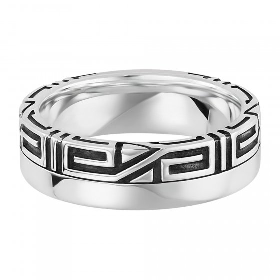 Ring 925/- Sterling Silber rhodiniert Ornament 