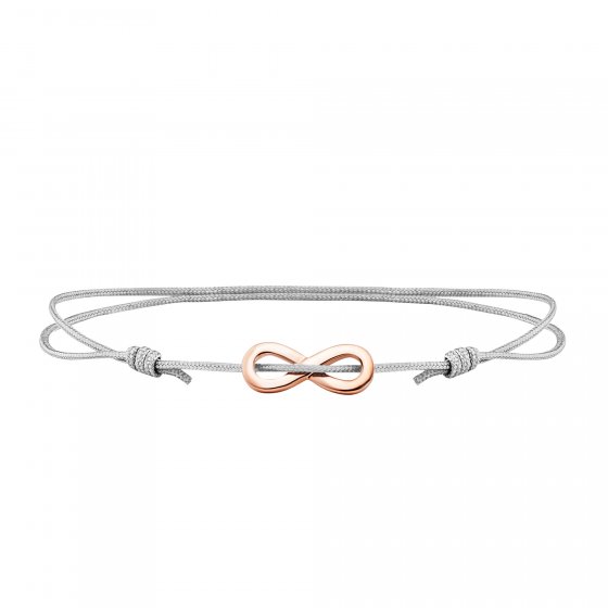 Armband 925/- Sterling Silber rotvergoldet Infinity 