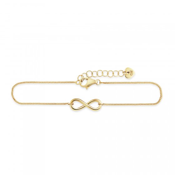 Armband 925/- Sterling Silber vergoldet Infinity 