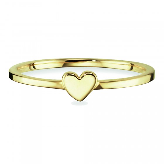 Ring 925/- Sterling Silber vergoldet Herz 