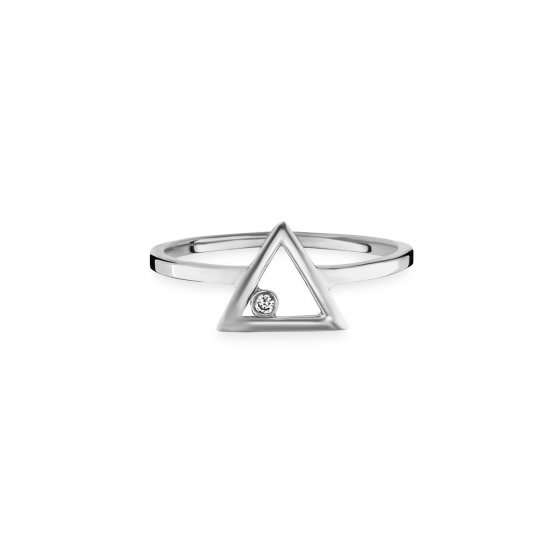 Ring 925 Sterling Silber rhodiniert Zirkonia 