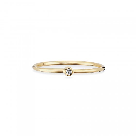 Ring 925 Sterling Silber gelb vergoldet Zirkonia 