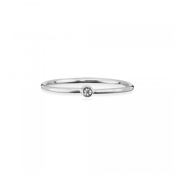 Ring 925 Sterling Silber rhodiniert Zirkonia 