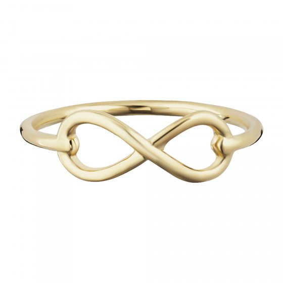 Ring 925/- Sterling Silber vergoldet Infintity 