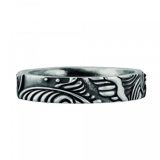 Ring 925/- Sterling Silber oxidiert Japan 