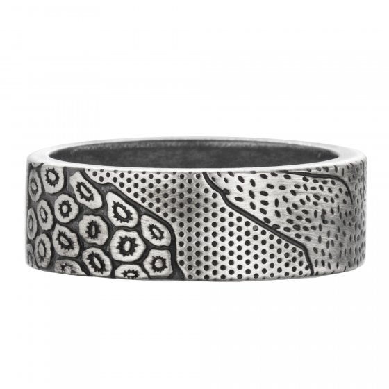 Ring 925/- Sterling Silber oxidiert Australien 