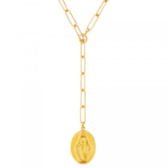 Anhänger mit Kette 925/- Sterling Silber vergoldet Madonna 