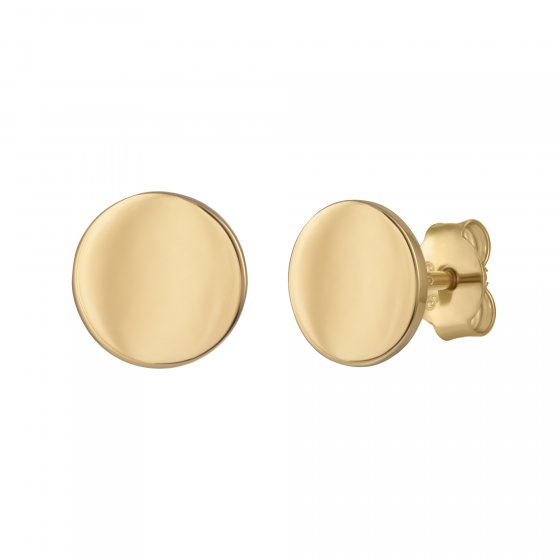 Ohrstecker 925 Sterling Silber gelb vergoldet Boho 