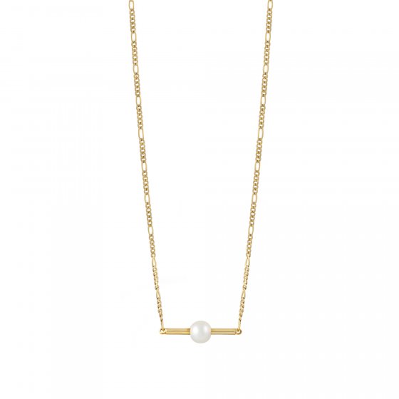 Collier 925/- Sterling Silber vergoldet Perle 