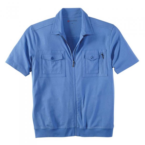 Jerseyshirt mit vielen Taschen 3XL (64/66) | Hellblau