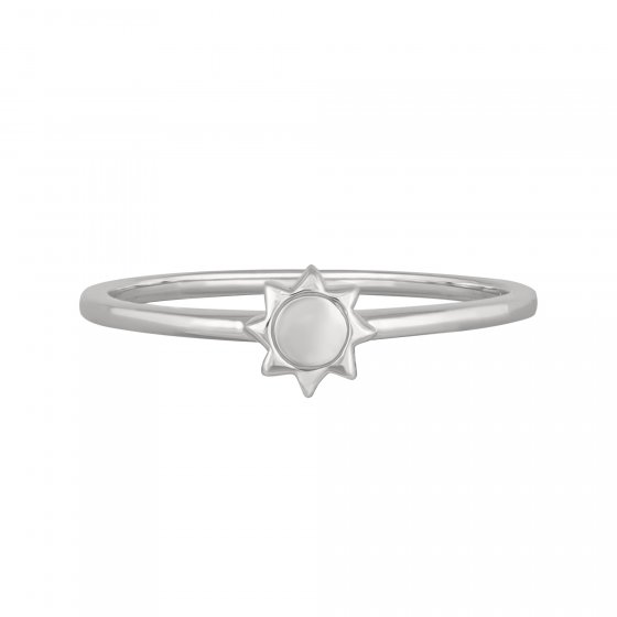 Ring 925 Sterling Silber rhodiniert Sonne 