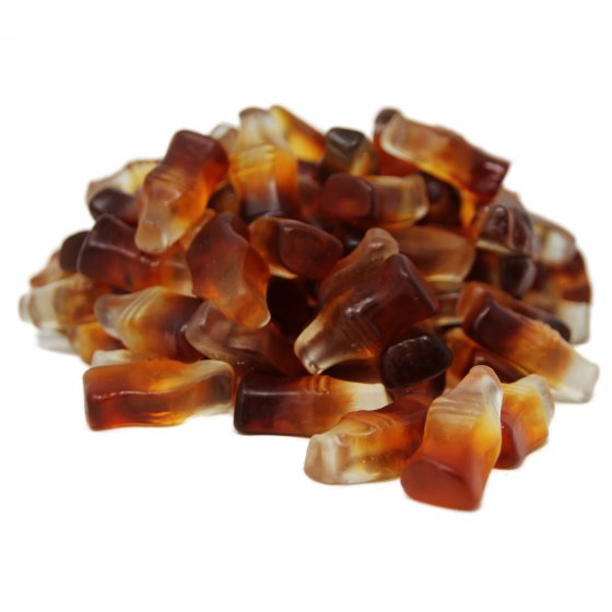Fruchtgummi Colaflaschen mit intensiv süßem Cola Geschmack 300g 