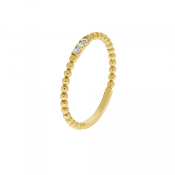 Ring Gold 375 mit Zirkonia weiß 