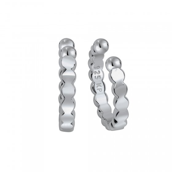 Ohrklemme Silber 925 rhodiniert 12mm Durchmesser 