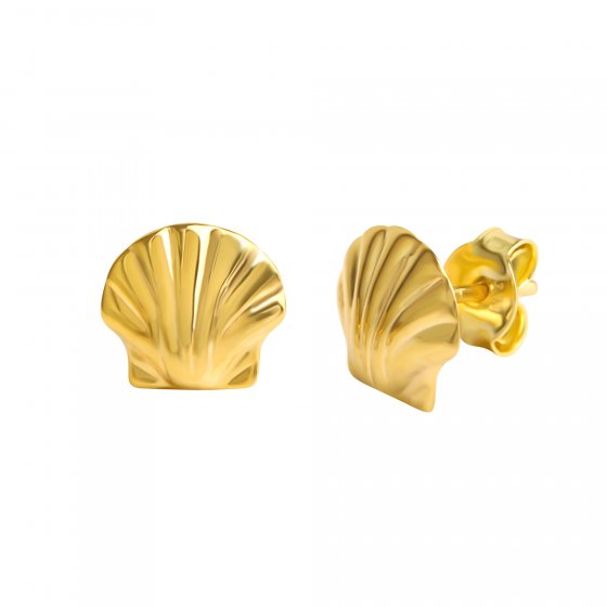 Ohrringe 333 Gold glanz Motiv Muschel 