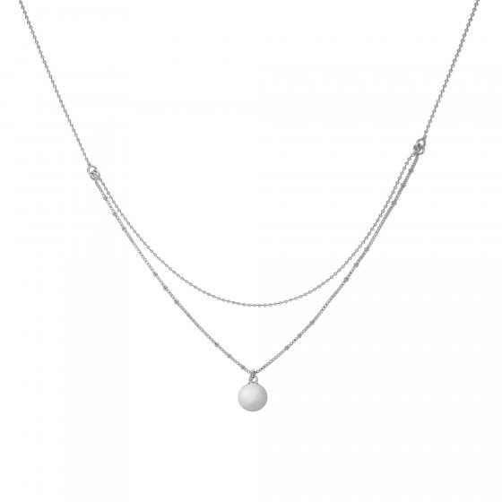 Halskette Silber 925 zweireihig 38+5cm lang 