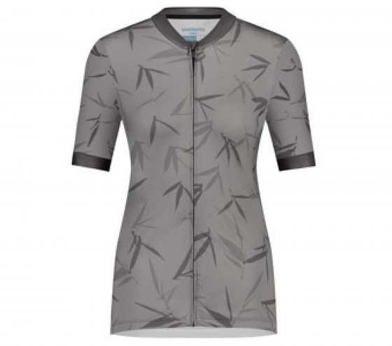 Woman'S  VELOCE Short Sleeves Jersey, Black/Gray 