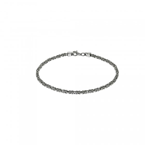 Armband Silber 925 poliert Königskette 2,2mm breit 