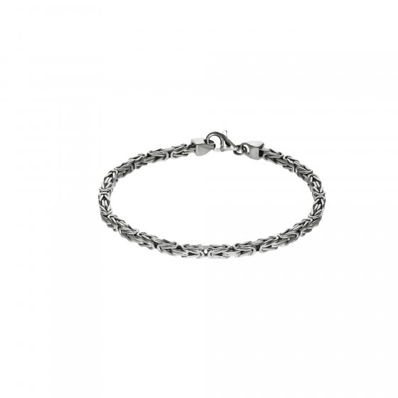 Armband Silber 925 poliert Königskette 3mm breit 