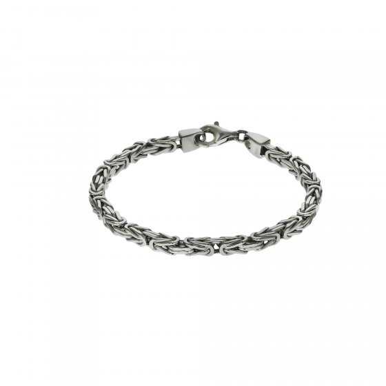 Armband Silber 925 poliert Königskette 4mm breit 