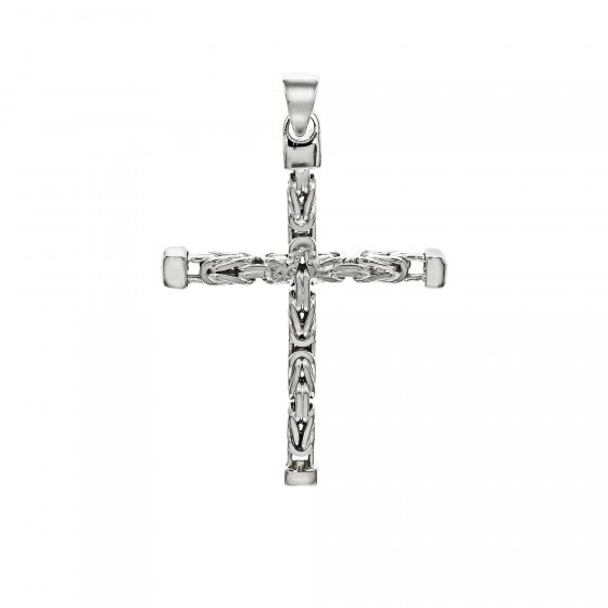 Anhänger Silber 925 Kreuz-Motiv Königskette poliert 62mm 