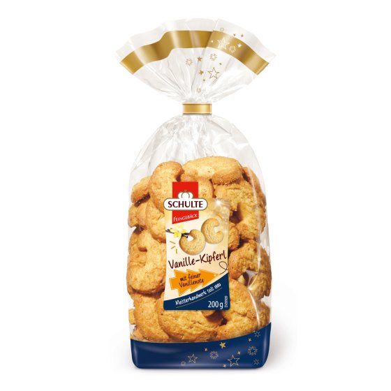 Schulte Vanille Kipferl feines Mürbegebäck mit Vanillegeschmack 200g 