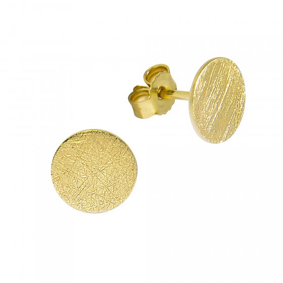 Ohrringe Gold 375 Coin-Motiv 