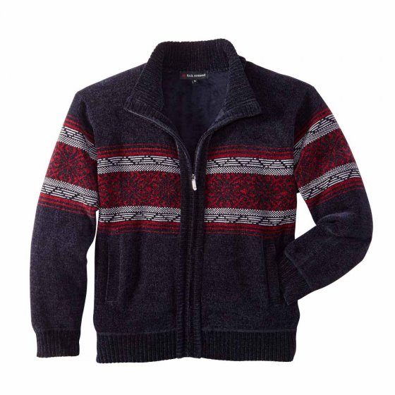 Chenille Strickjacke