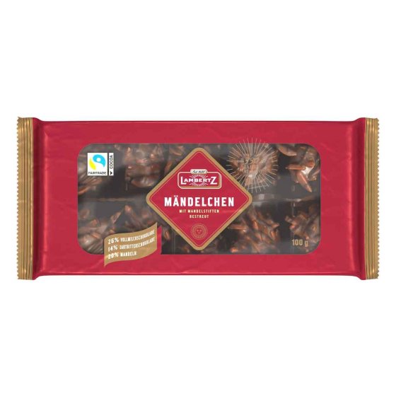 Lambertz Mandellebkuchen Mändelchen mit Zartbitter und Vollmilch 100g 