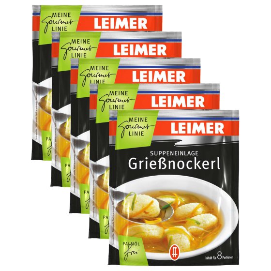 Leimer Grießnockerl Suppeneinlage für 8 Portionen 100g 5er Pack 