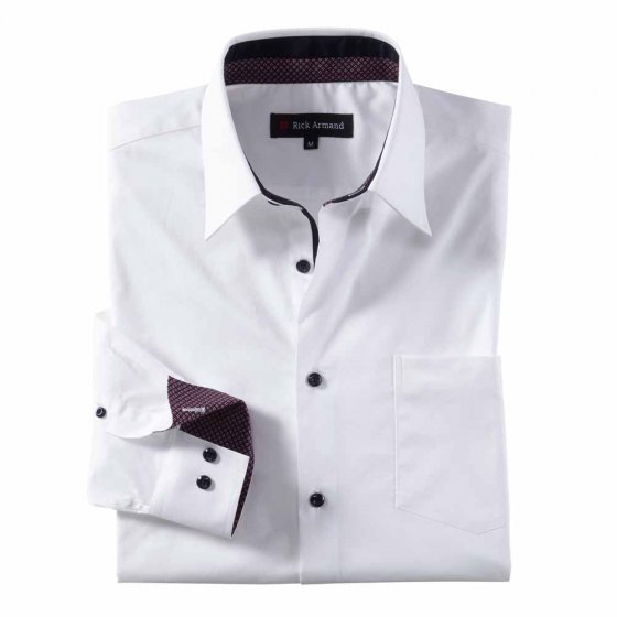 Milano Stretchhemd 3XL (47/48) | Weiß