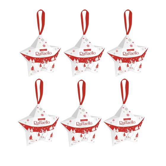 Raffaello kleiner Stern Kokos Pralinen mit Mandel 40g 6er Pack 