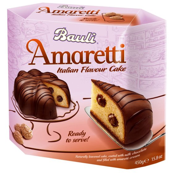 Bauli Italian Flavour Cake Amaretti Kuchen mit Schokolade 450g 